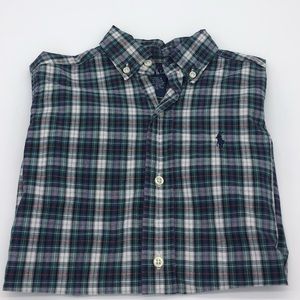 Boys Ralph Lauren plaid button down Size 5